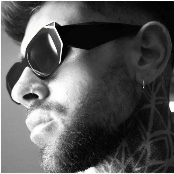 Sunglasses Men's Fashion Square Dark Black Lens Cholo Gangs Rapper Shades HipHop - Picture 1 of 3